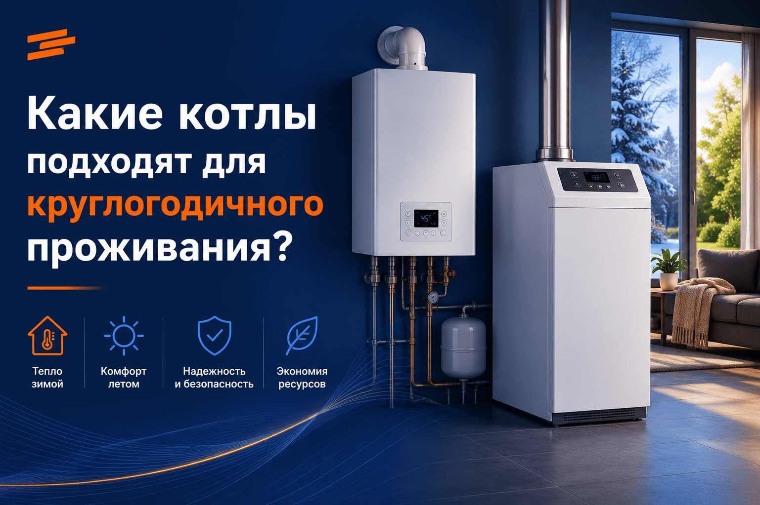 Какие котлы подходят для круглогодичного проживания?
